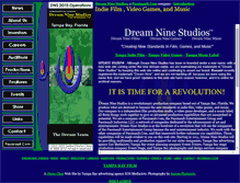 Tablet Screenshot of dreamninestudios.com